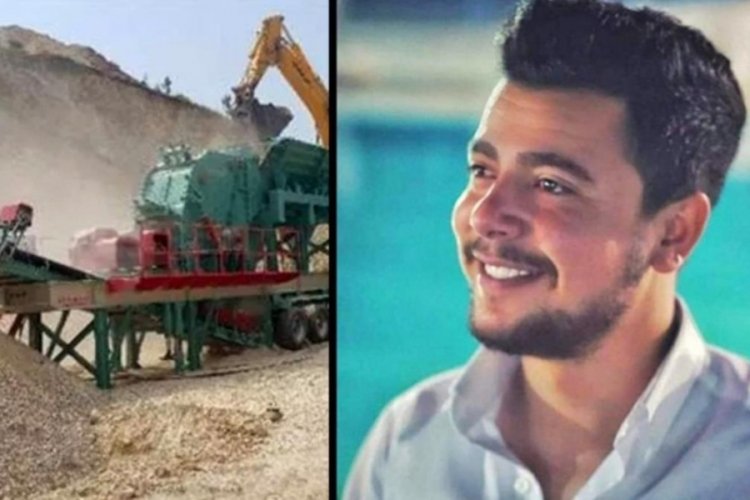 Taş kırma makinasının i&ccedil;ine d&uuml;şen gen&ccedil; iş&ccedil;i feci şekilde verdi