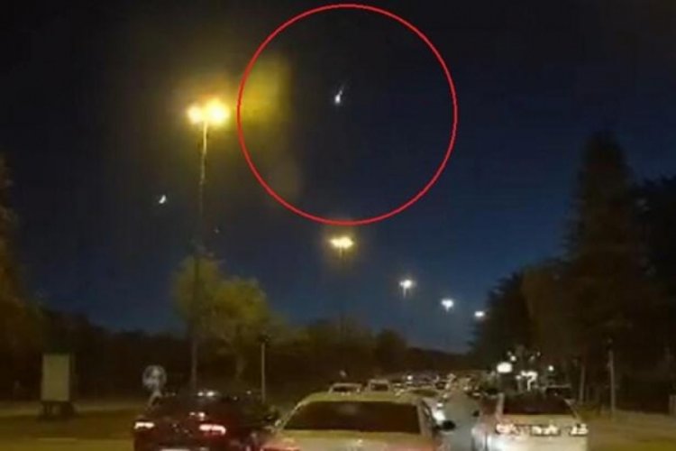 Ankara ve &ccedil;evre illerde g&ouml;r&uuml;ld&uuml;! Işık huzmesi heyecan yarattı