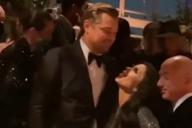 Jeff Bezos'un sevgilisinin DiCaprio'ya bakışı viral oldu!