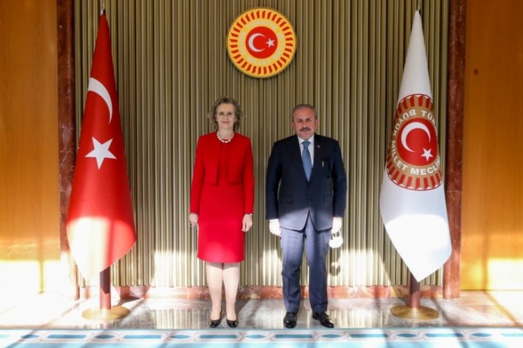 Şentop, AGİT-PA Başkanı Cederfelt ile g&ouml;r&uuml;şt&uuml;
