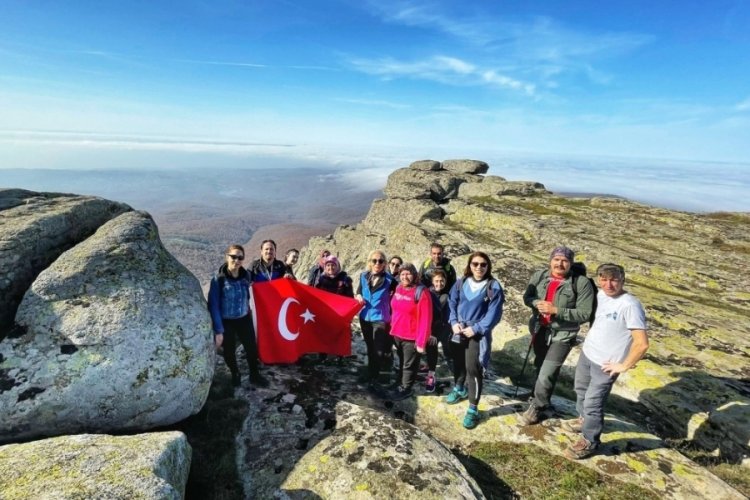 Yalovalı dağcılar,Bursa'nın tabiatına hayran kaldı