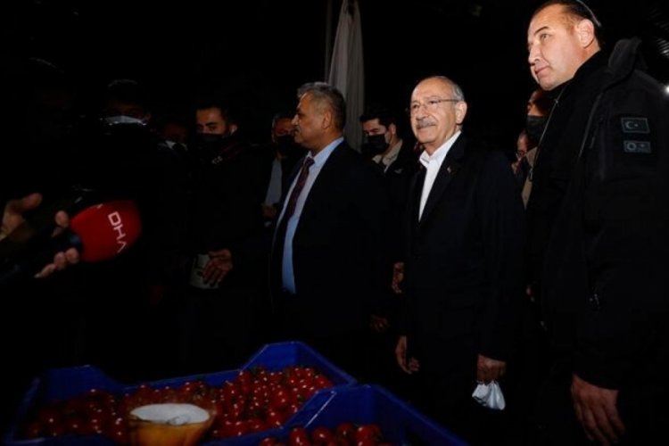 Kılı&ccedil;daroğlu'dan Antalya'da hal esnafına ziyaret