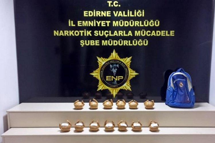 Edirne'de 18 kilo eroin ele ge&ccedil;irildi