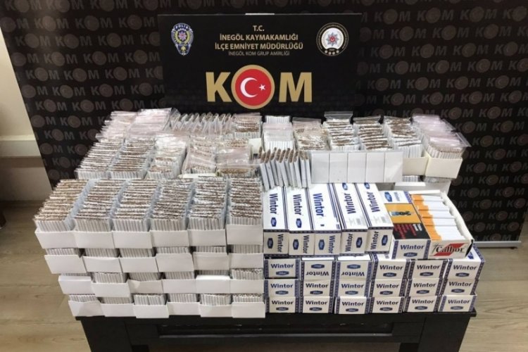 Bursa'da ka&ccedil;ak alkol ve t&uuml;t&uuml;n operasyonu d&uuml;zenlendi