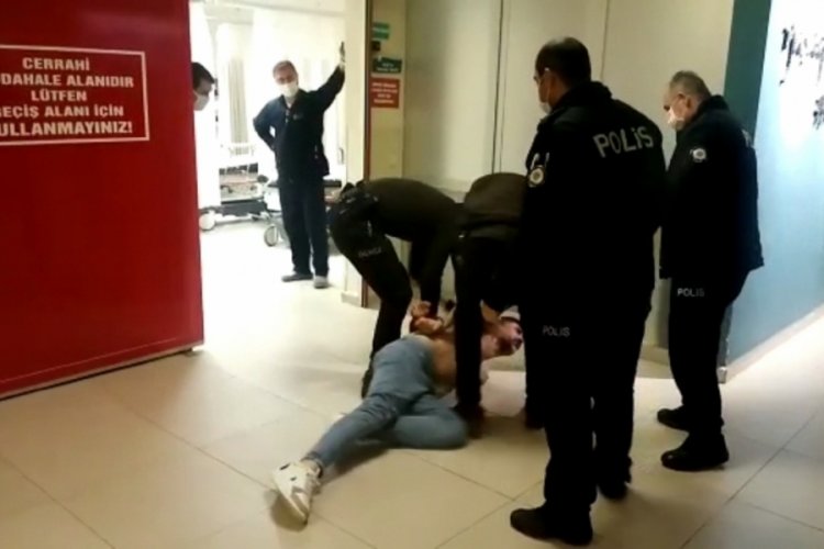 Bursa'da saldırgan şahıs b&ouml;yle etkisiz hale getirildi