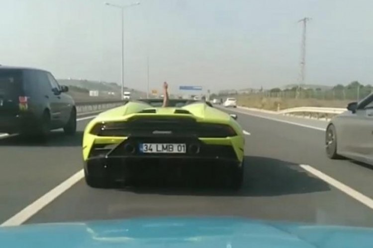 İstanbul'da magandaların yarışı kamerada