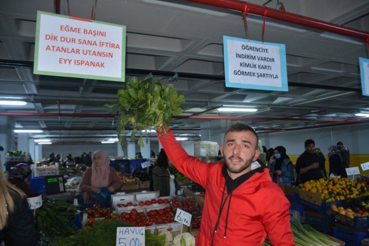 Ispanak satışları d&uuml;şen pazarcılar &ccedil;areyi b&ouml;yle buldu