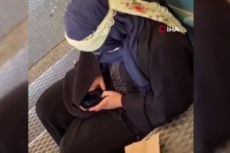 İstanbul Beylikd&uuml;z&uuml;'nde İphone'lu dilenci kameraya yakalandı