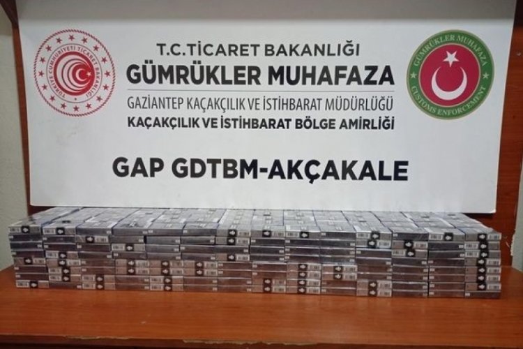 Şanlıurfa'da ka&ccedil;ak sigara ele ge&ccedil;irildi