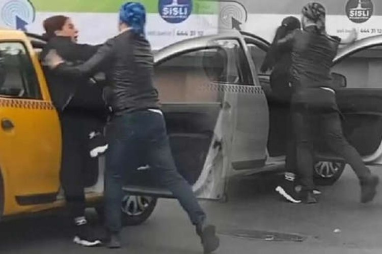 Taksi yolcusu ile kavga etti: Benim sorunum taksiciyleydi
