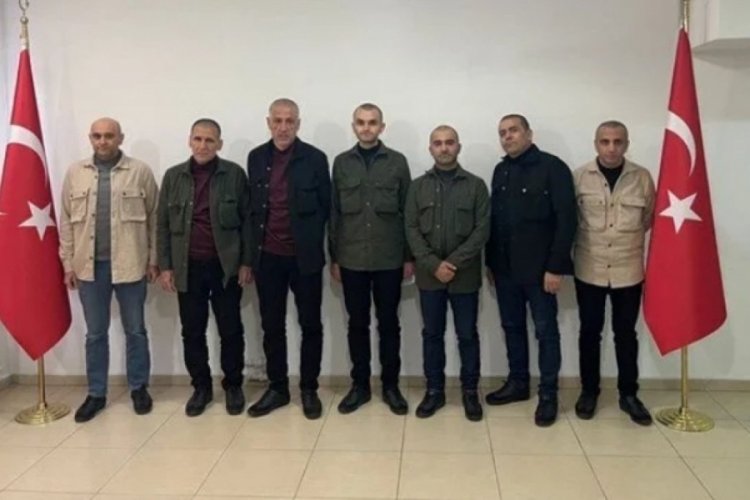 Libya'da alıkonulan 7 T&uuml;rk &uuml;lkeye getirildi