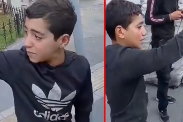 El arabasına el konulan kağıt toplayıcısı &ccedil;ocuk g&ouml;zyaşlarına boğuldu