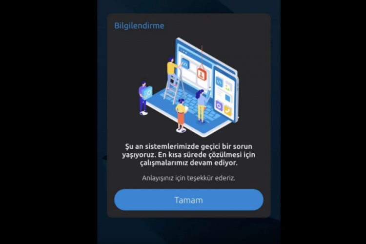 Yapı Kredi uygulaması &ccedil;&ouml;kt&uuml; m&uuml;? Neden girilmiyor?