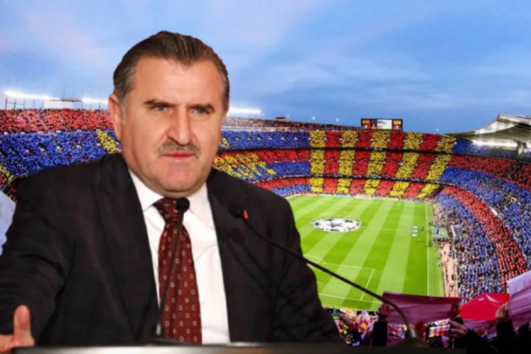 AK Parti Milletvekili Bak: Camp Nou stadı d&ouml;k&uuml;l&uuml;yor, bizim statlar gıcır gıcır