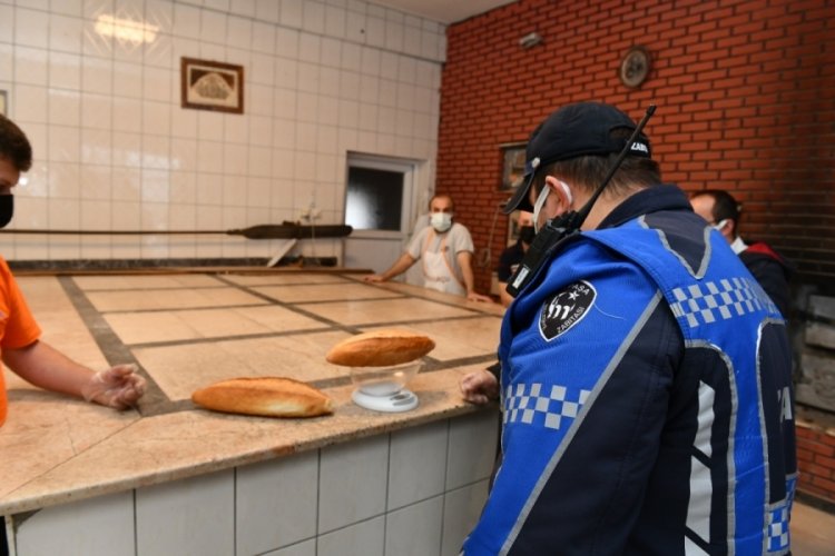 Bursa'da Mustafakemalpaşa zabıtasından fırınlara denetim