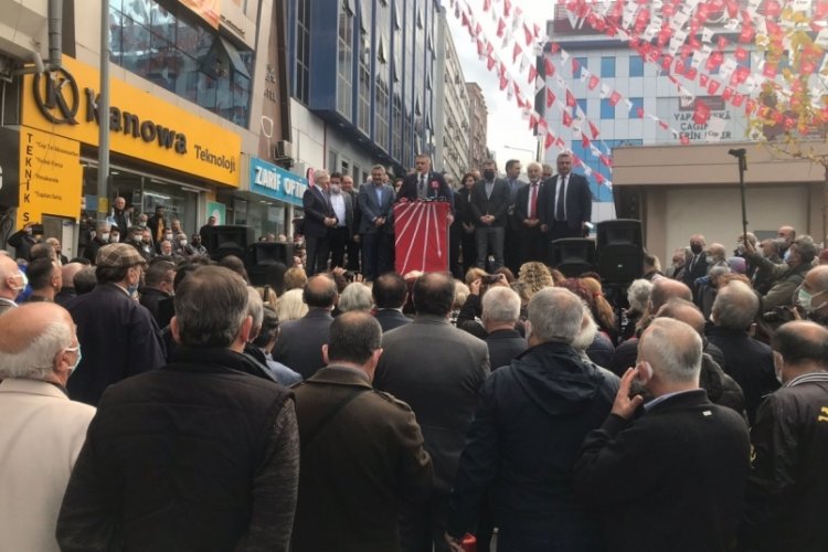 Bursa'da Cumhuriyet Halk Partisi bina a&ccedil;ılışı