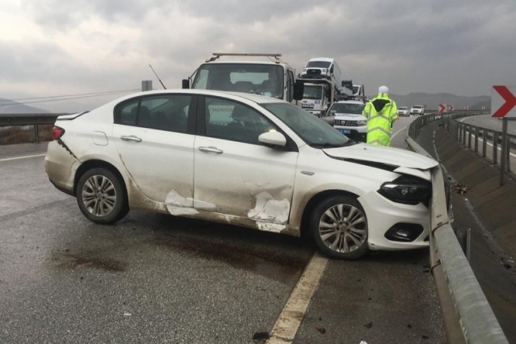 Kastamonu'da zincirleme trafik kazasında 1 kişi yaralandı