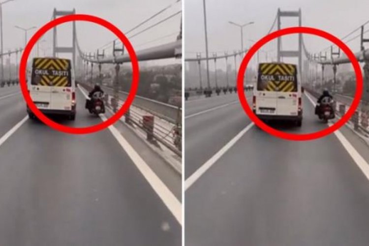 Fırtınalı g&uuml;nden bir de g&uuml;zel kare! 15 Temmuz K&ouml;pr&uuml;s&uuml;'nde...