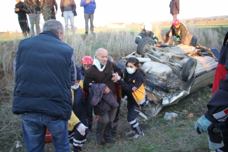 Uygulama noktasında ani fren yapınca kazaya sebep oldu