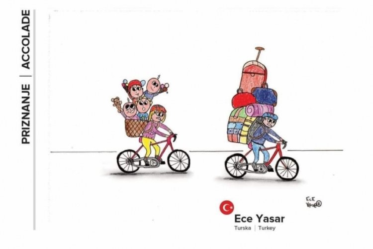 Bursa'da Nil&uuml;fer'in gen&ccedil; karikat&uuml;ristlerine Hırvatistan'dan &ouml;d&uuml;l&nbsp;