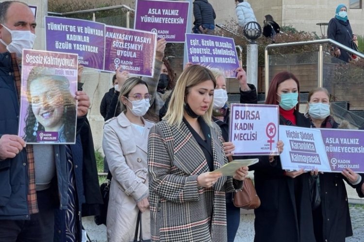 Bursa'da 'kadın cinayetlerini durdurun' bildirisi