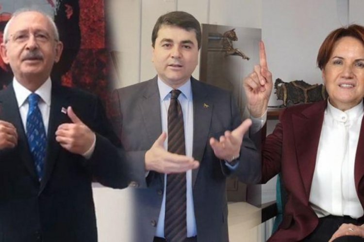 Muhalefet liderleri işaret diliyle "Memleketim" dedi