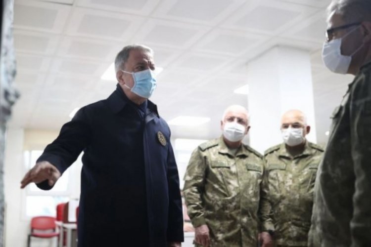 Bakan Akar, Suriye sınırını inceleme ve denetlemede bulundu