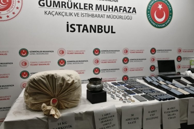 Sabiha G&ouml;k&ccedil;en Havalimanı'nda operasyon! 3 milyon TL değerinde...