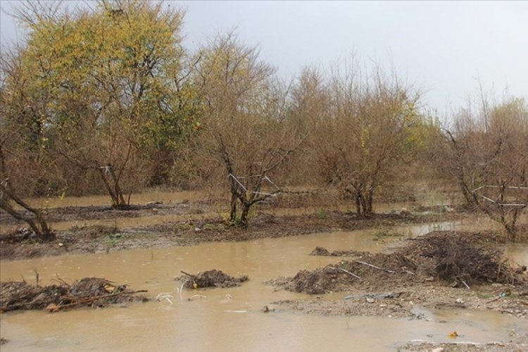 Antalya'da etkili olan sağanak seralarda hasara yol a&ccedil;tı
