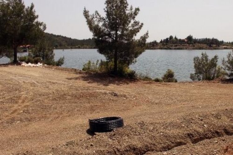 Ula G&ouml;leti'nde yağış azlığı su seviyesini d&uuml;ş&uuml;rd&uuml;