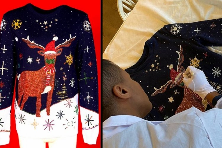 D&uuml;nyanın en pahalı Noel kazağı satışta