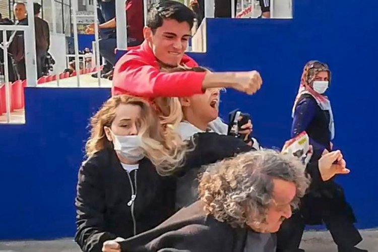 Ampute Ligi ma&ccedil;ında tekme ve yumruklu kavga