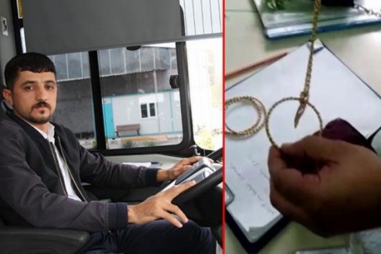 Şof&ouml;r otob&uuml;ste bulduğu 200 bin TL'lik altını sahibine teslim etti!