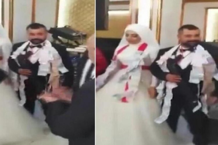 D&uuml;ğ&uuml;nde pompalı t&uuml;fek takılmasına adli işlem!