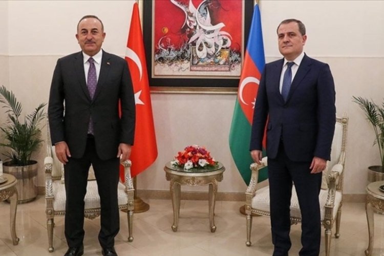 Bakan Mevl&uuml;t &Ccedil;avuşoğlu, Azerbaycan Dışişleri Bakanı Ceyhun Bayramov ile g&ouml;r&uuml;şt&uuml;