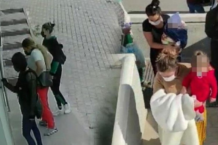 Kendileri yetmedi &ccedil;ocuklarıyla da hırsızlık yaptılar