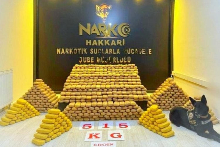 İ&ccedil;işleri Bakanı Soylu: Hakkari'de 515 kilogram eroin yakalandı