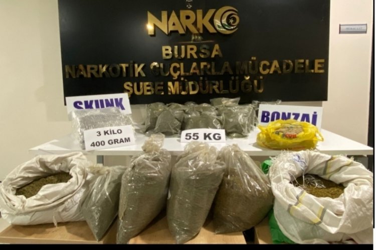 Bursa'da 58 kilo uyuşturucu madde ele ge&ccedil;irildi!