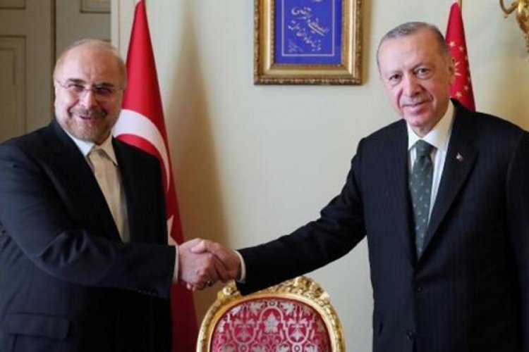 Cumhurbaşkanı Erdoğan İran Meclis Başkanı'yla birlikte