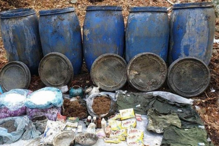 Amanoslar'da PKK'lıların sığınağı tespit edildi