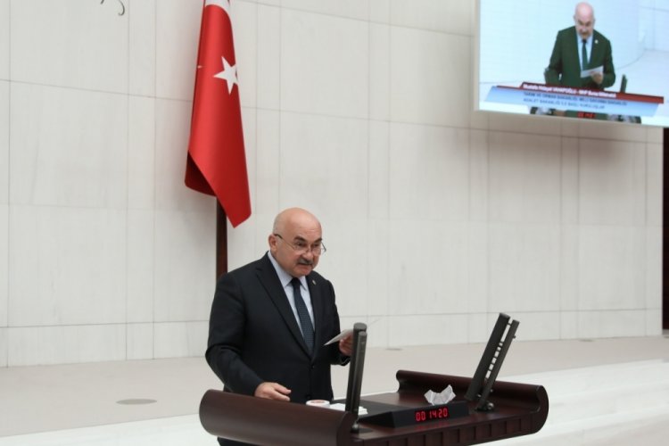 MHP Bursa Milletvekili Vahapoğlu 2022 yılı b&uuml;t&ccedil;eleri TBMM Genel Kurulunda