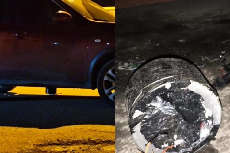 Polis aracına bomba yerleştiren ş&uuml;pheliler g&ouml;zaltında
