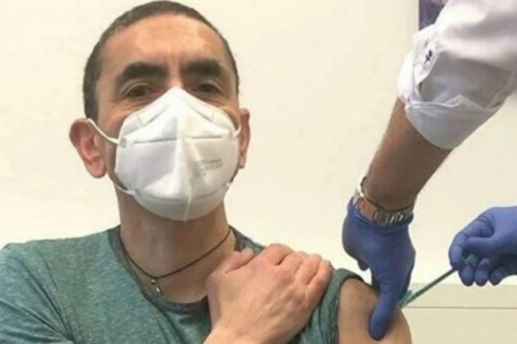 Uğur Şahin, aşı olmadı iddialarına fotoğrafla yanıt verdi