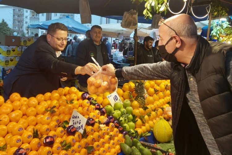 DEVA Partisi Bursa'da pazar esnafının sesi oldu!