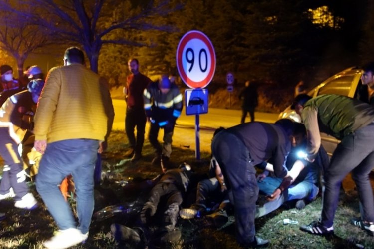 Kırıkkale'de zincirleme trafik kazasında 5 kişi yaralandı