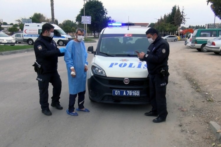 Adana'da tedavi g&ouml;rd&uuml;ğ&uuml; hastaneden hasta &ouml;nl&uuml;ğ&uuml;yle ka&ccedil;tı