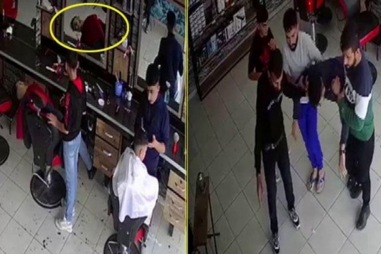 Berberde nefes kesen anlar! Tıraş olurken ellerinde kaldı