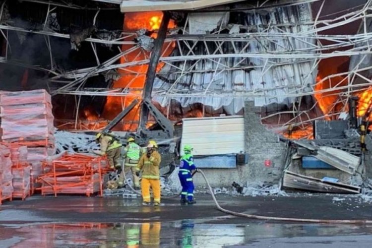 Meksika'da korkutan yangın