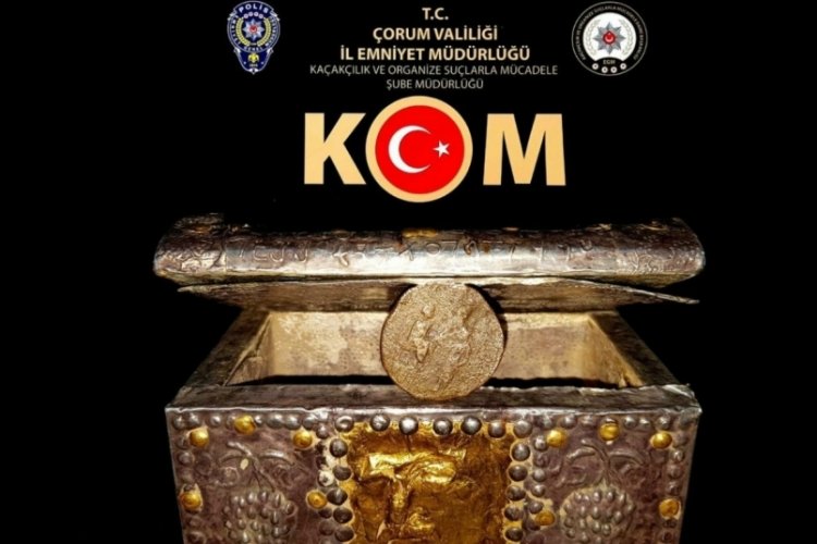 &Ccedil;orum'da tarihi eser ka&ccedil;ak&ccedil;ısı yakalandı