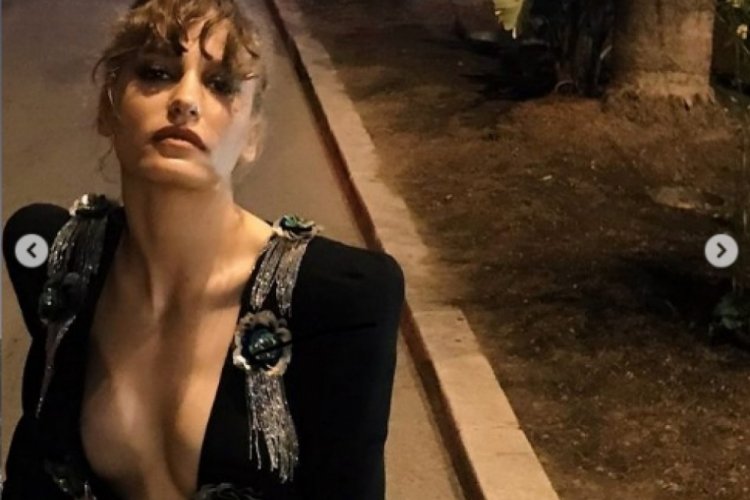 Serenay Sarıkaya, fotoğraflarıyla  yine adından s&ouml;z ettirdi